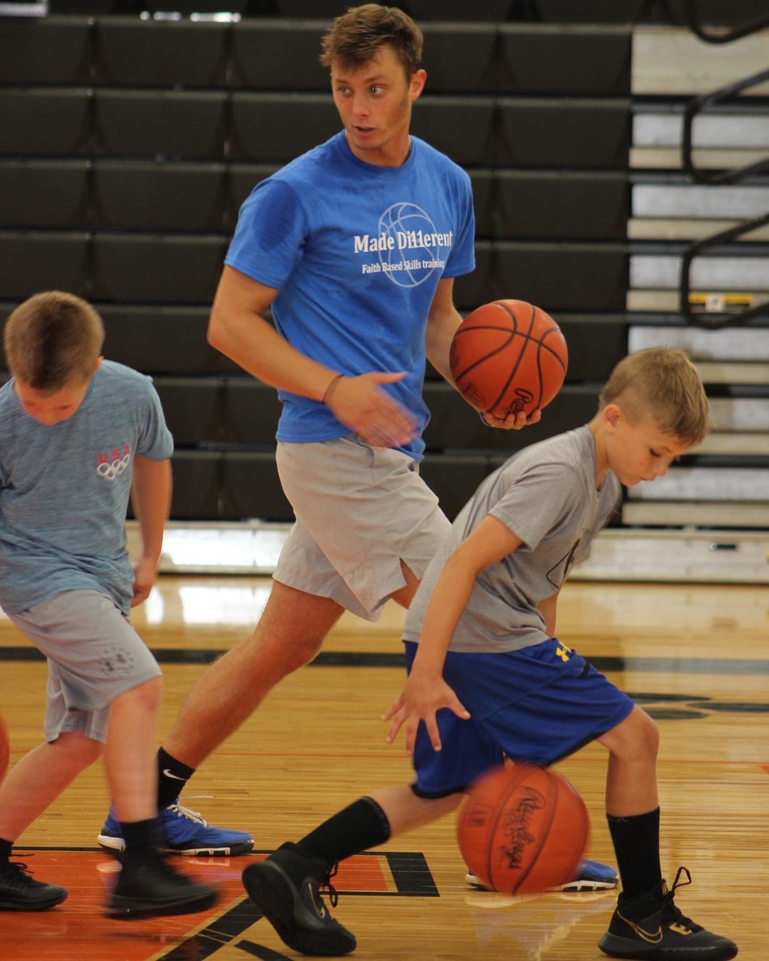 Basketball training session